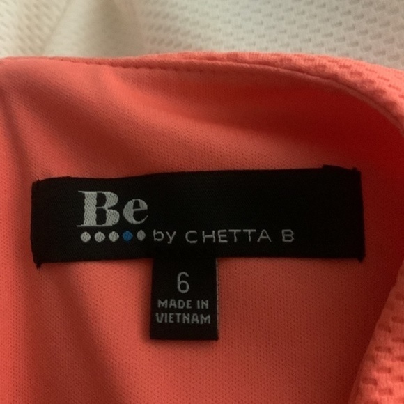 Coral and Cream Dress - Picture 4 of 4